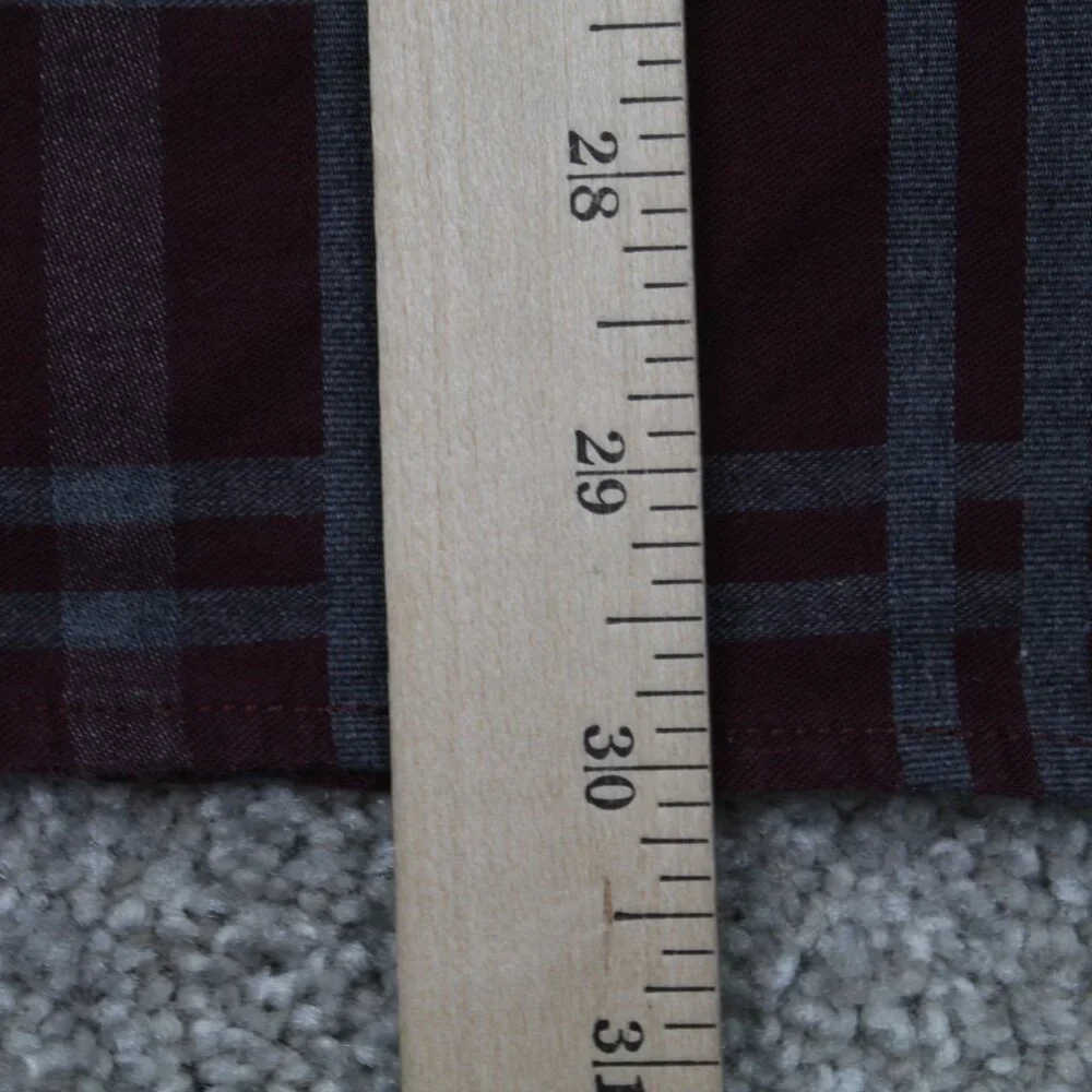 Banana Republic Luxe Flannel Shirt Adult XL Red Camden Fit‎ Cotton L/S Button Up